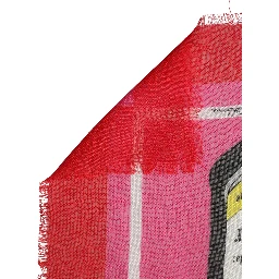 Pink DG Amore Print Neck Square Shawl 140cm x 140cm Scarf