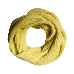 Yellow Cotton Knitted Neck Foulard 270cm x 31cm  Men Scarf