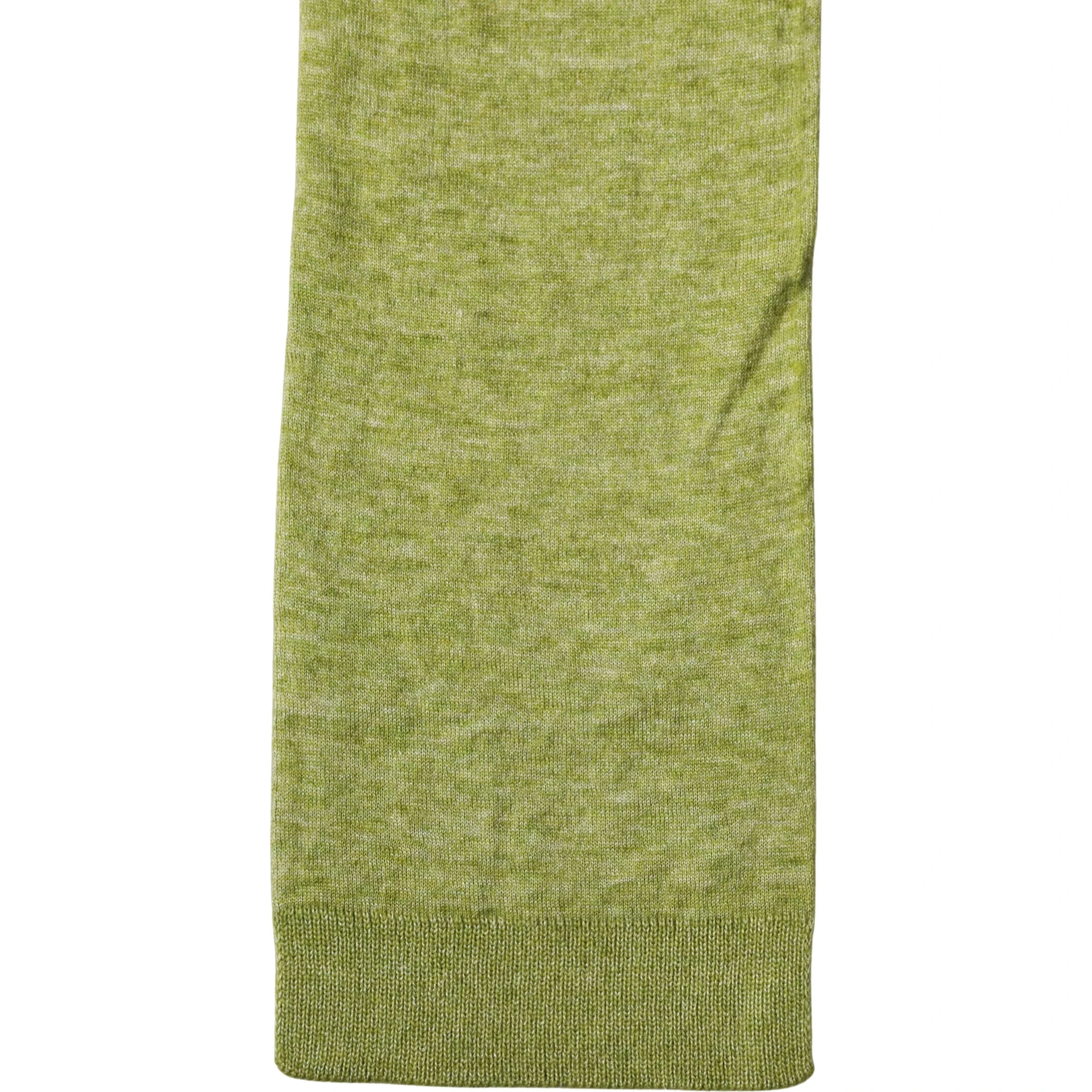 Green Cashmere Knitted Neck Foulard 280cm x11cm Men Scarf