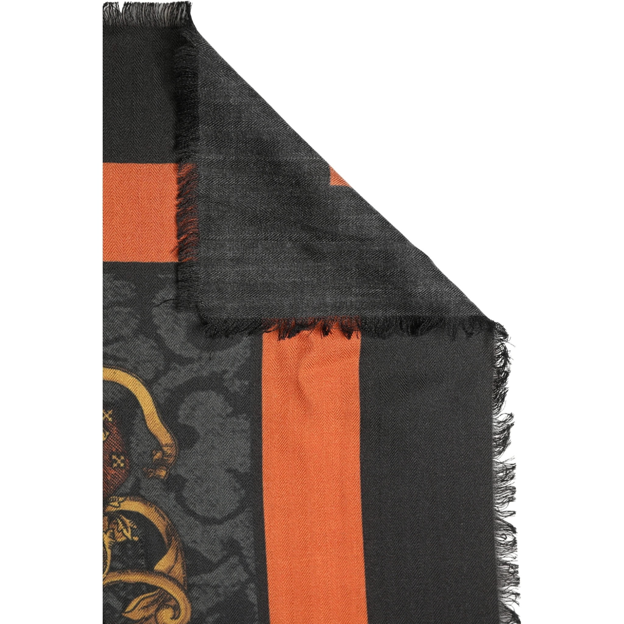 Multicolor Crest Print Cashmere 272cm x 132cm Men Scarf