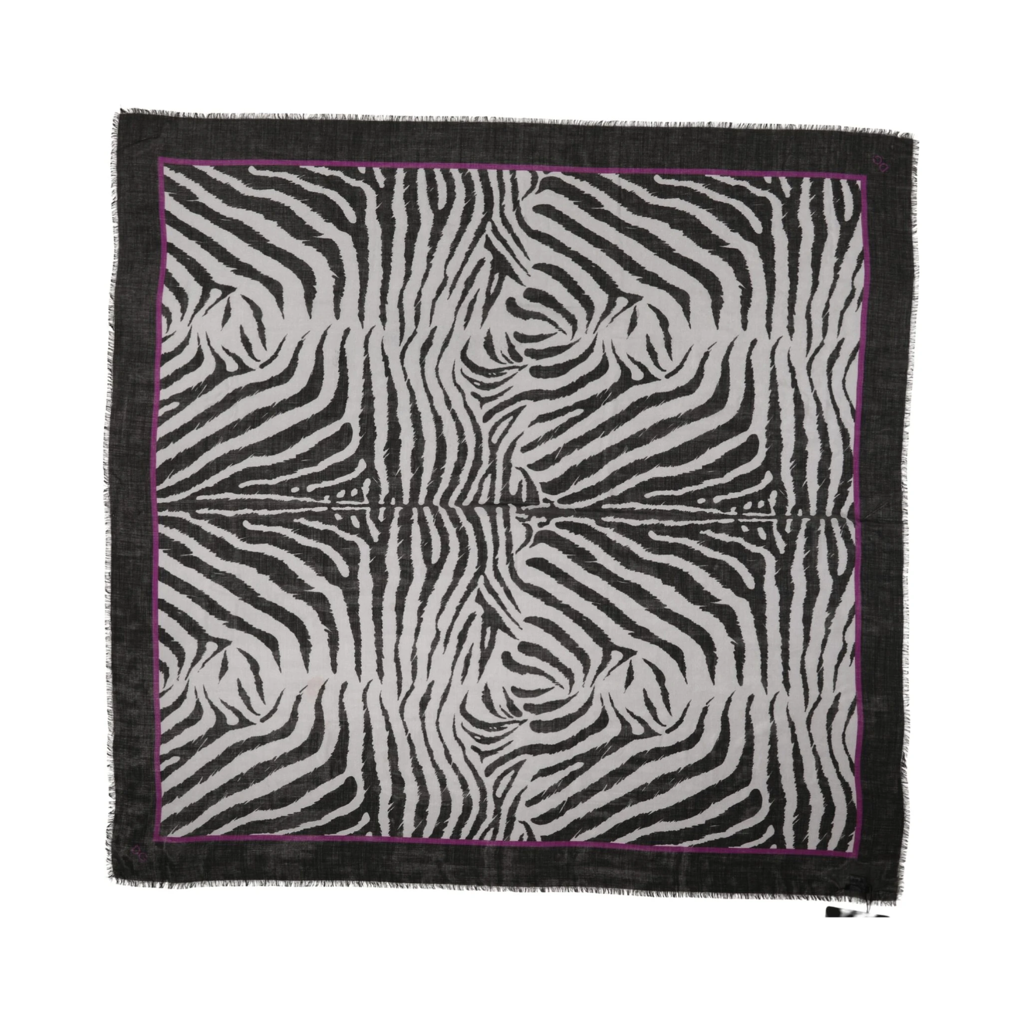White Black Zebra Pattern Shawl 255cm x 132cm Men Scarf
