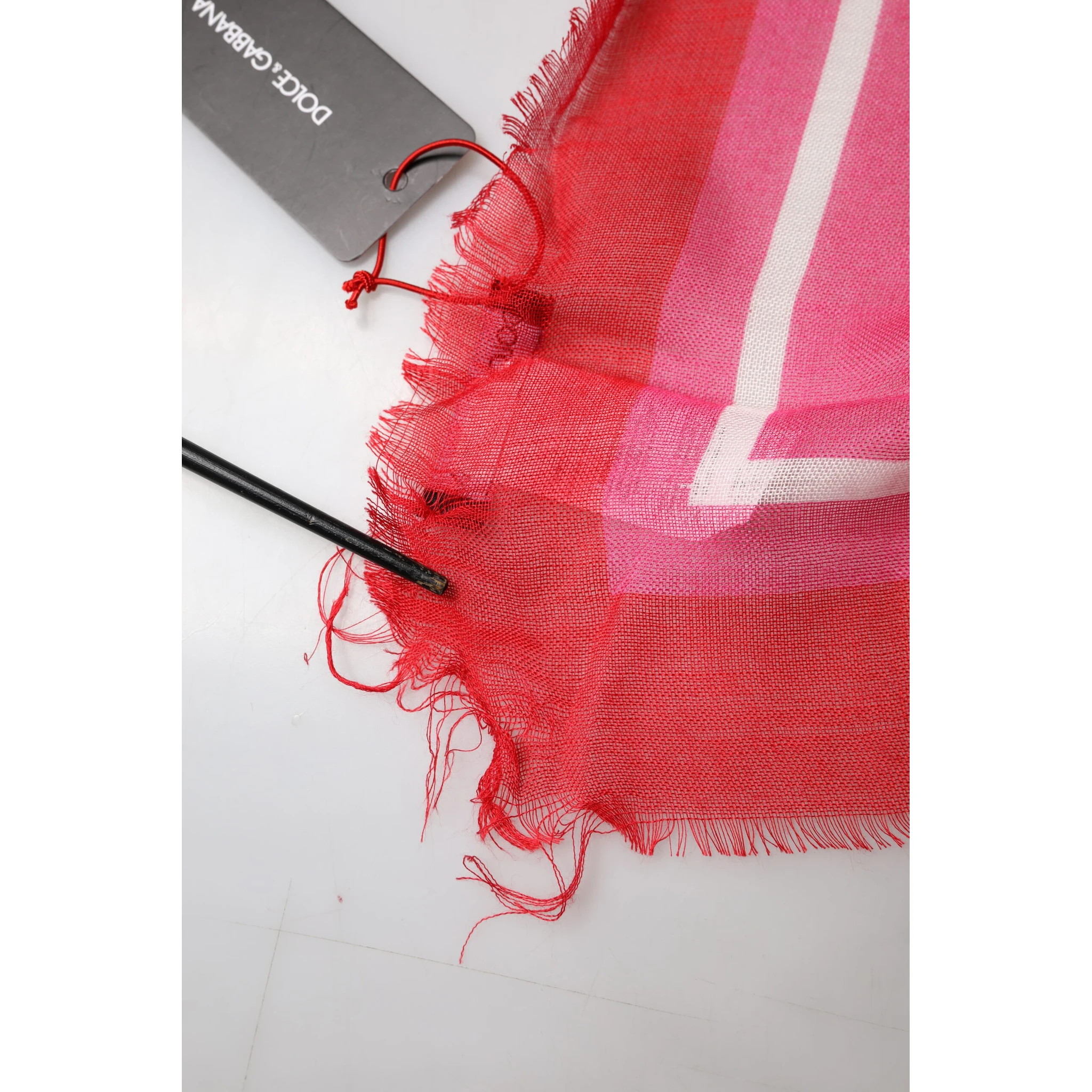 Pink DG Amore Print Neck Square Shawl 140cm x 140cm Scarf
