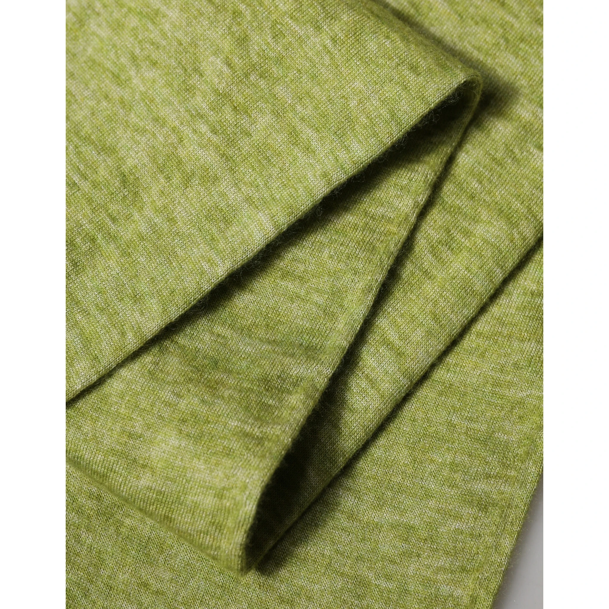 Green Cashmere Knitted Neck Foulard 280cm x11cm Men Scarf