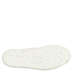 White Bianco Leather Men Low Top Sneakers Shoes