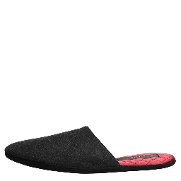 Anthracite Wool Cashmere Quilted Slippers Shoes