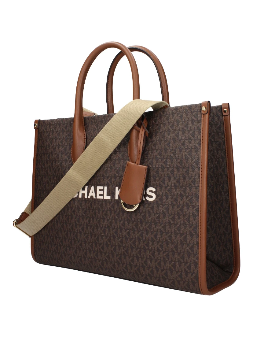 Brown Fabric Handbag