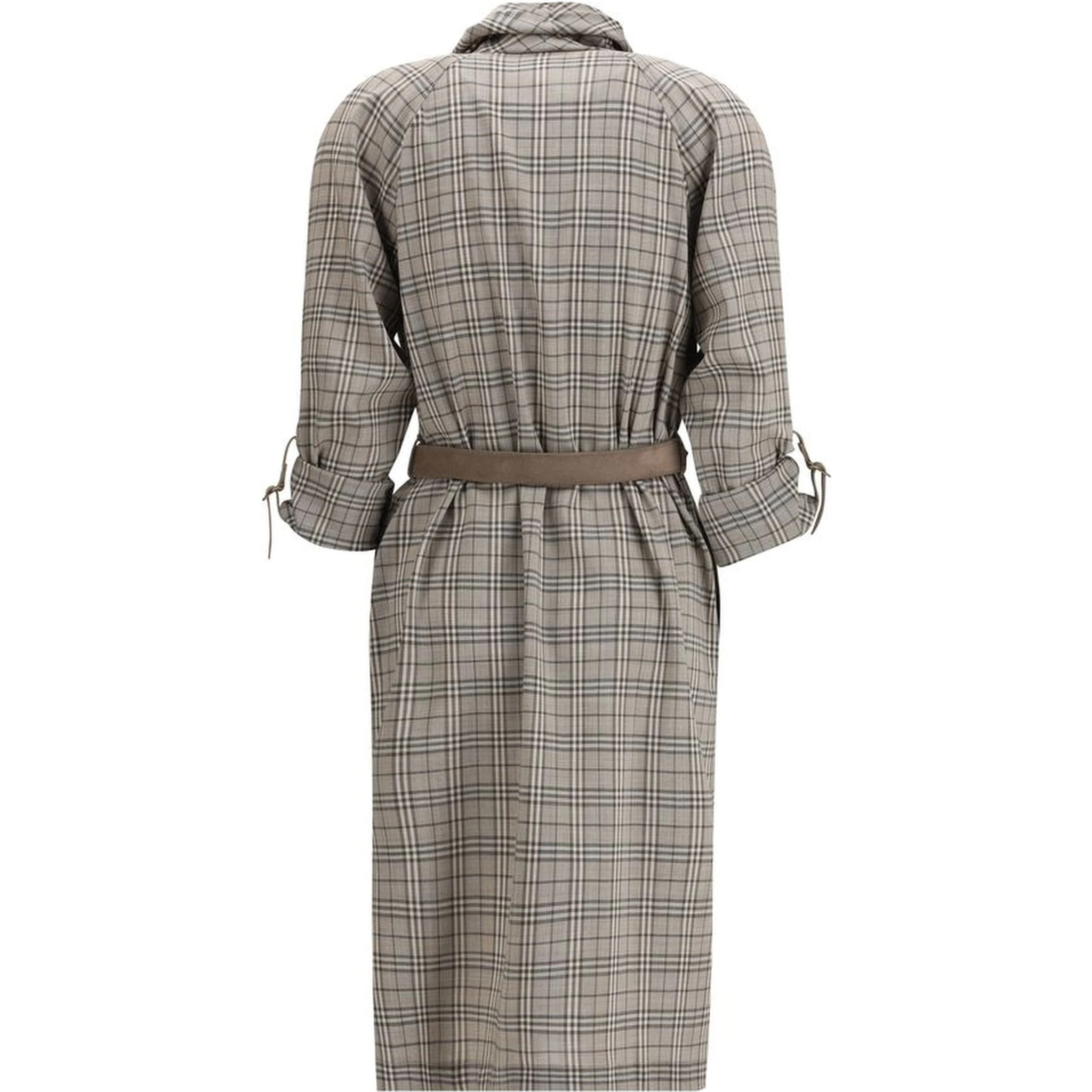Gray Wool Casual Dress