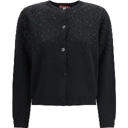 Black Wool Cardigan