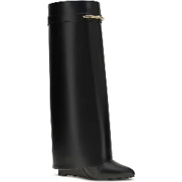 Black Calf Leather Bos Taurus Boots