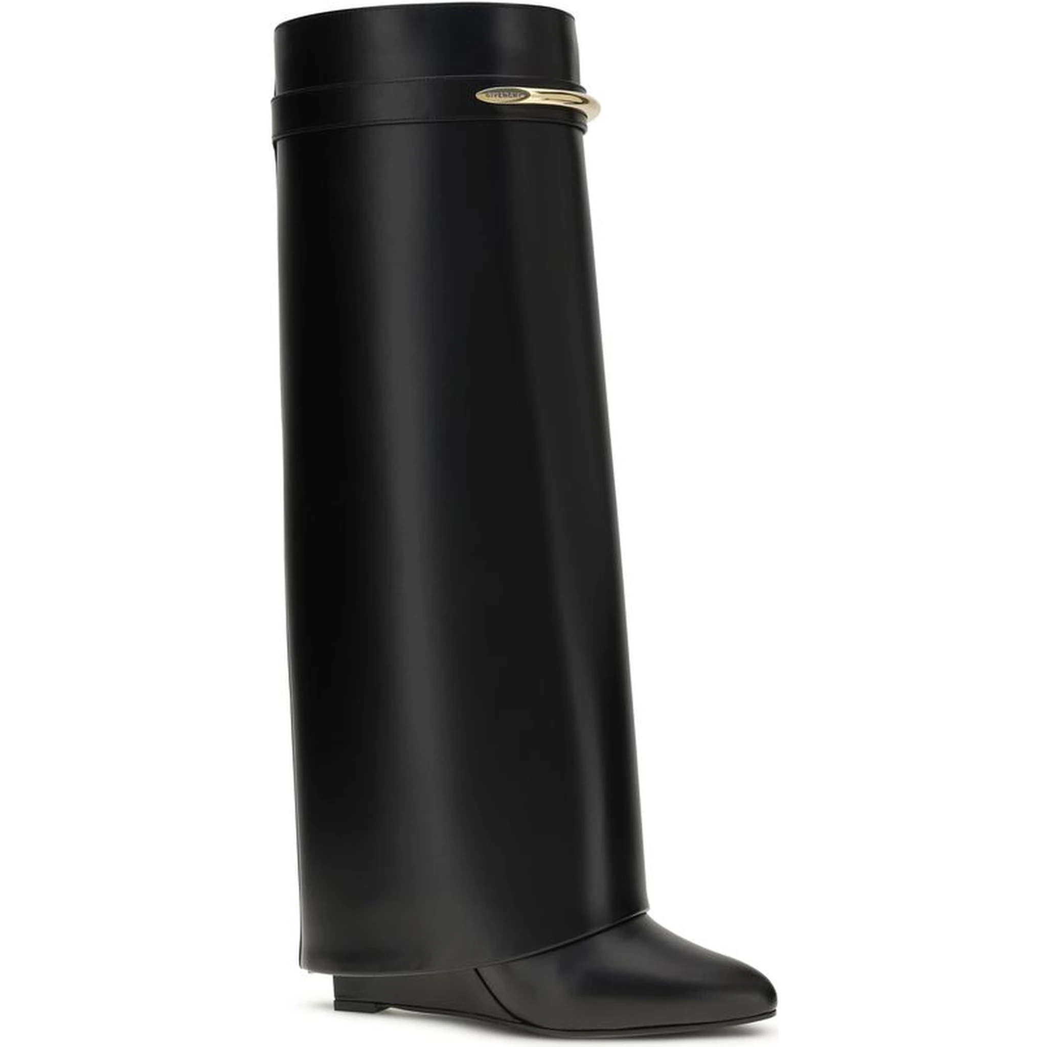 Black Calf Leather Bos Taurus Boots