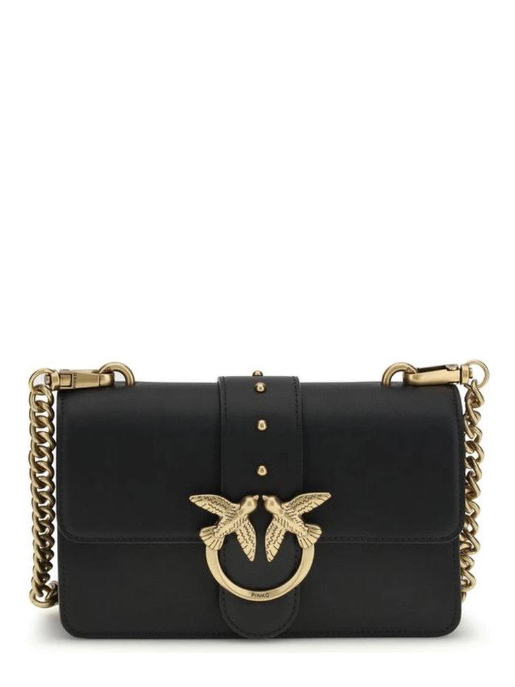 Black Calf Leather Bos Taurus Shoulder Bag