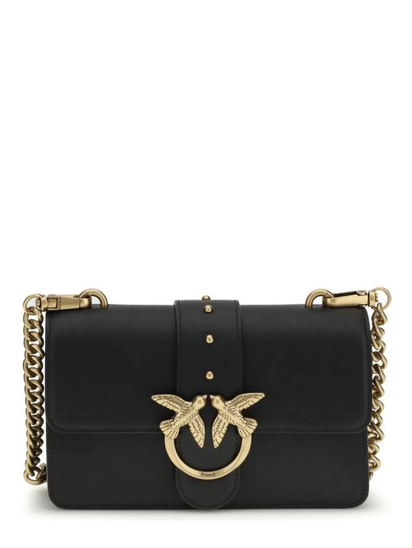 Black Calf Leather Bos Taurus Shoulder Bag