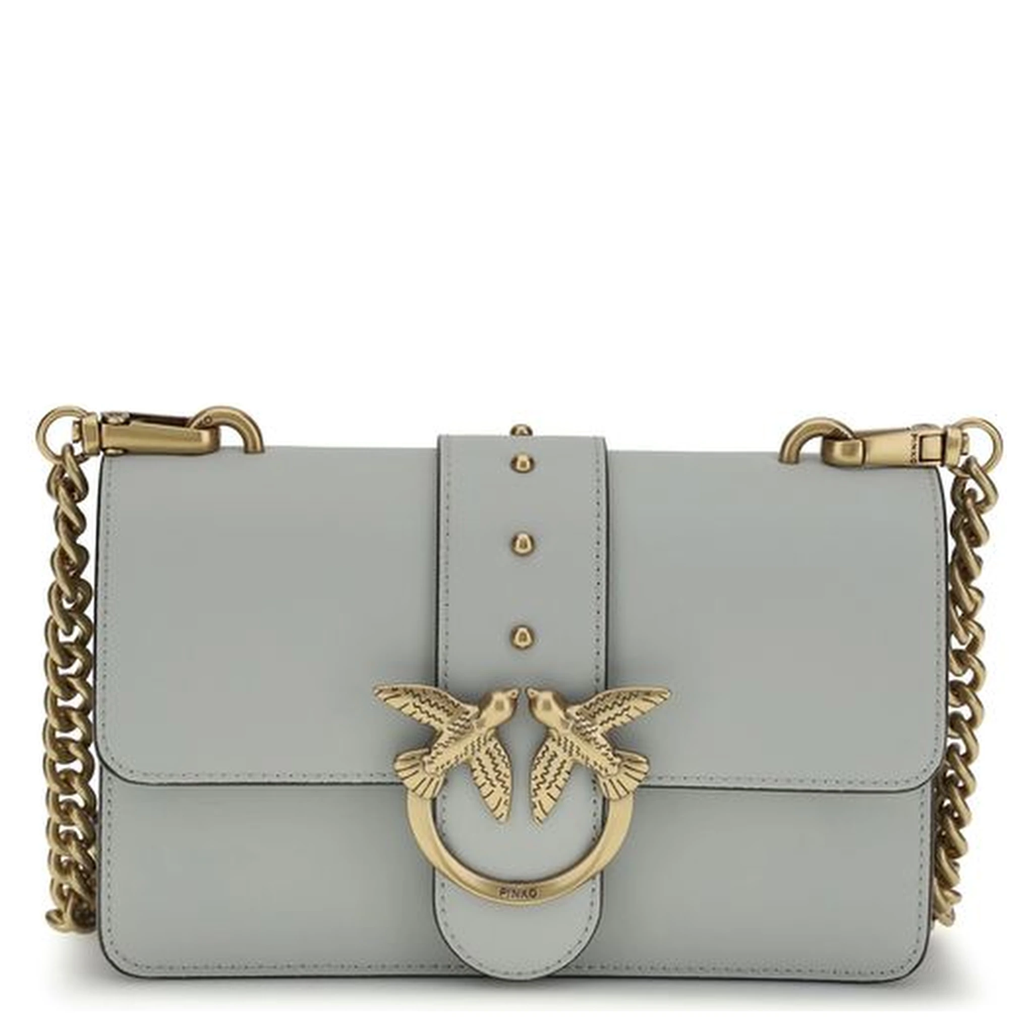 Gray Calf Leather Bos Taurus Shoulder Bag