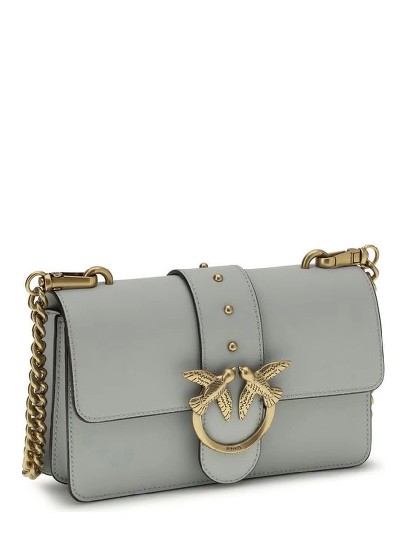 Gray Calf Leather Bos Taurus Shoulder Bag