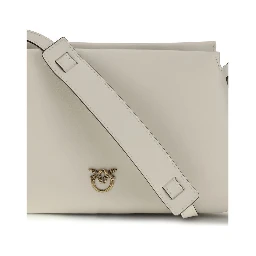 White Calf Leather Bos Taurus Shoulder Bag