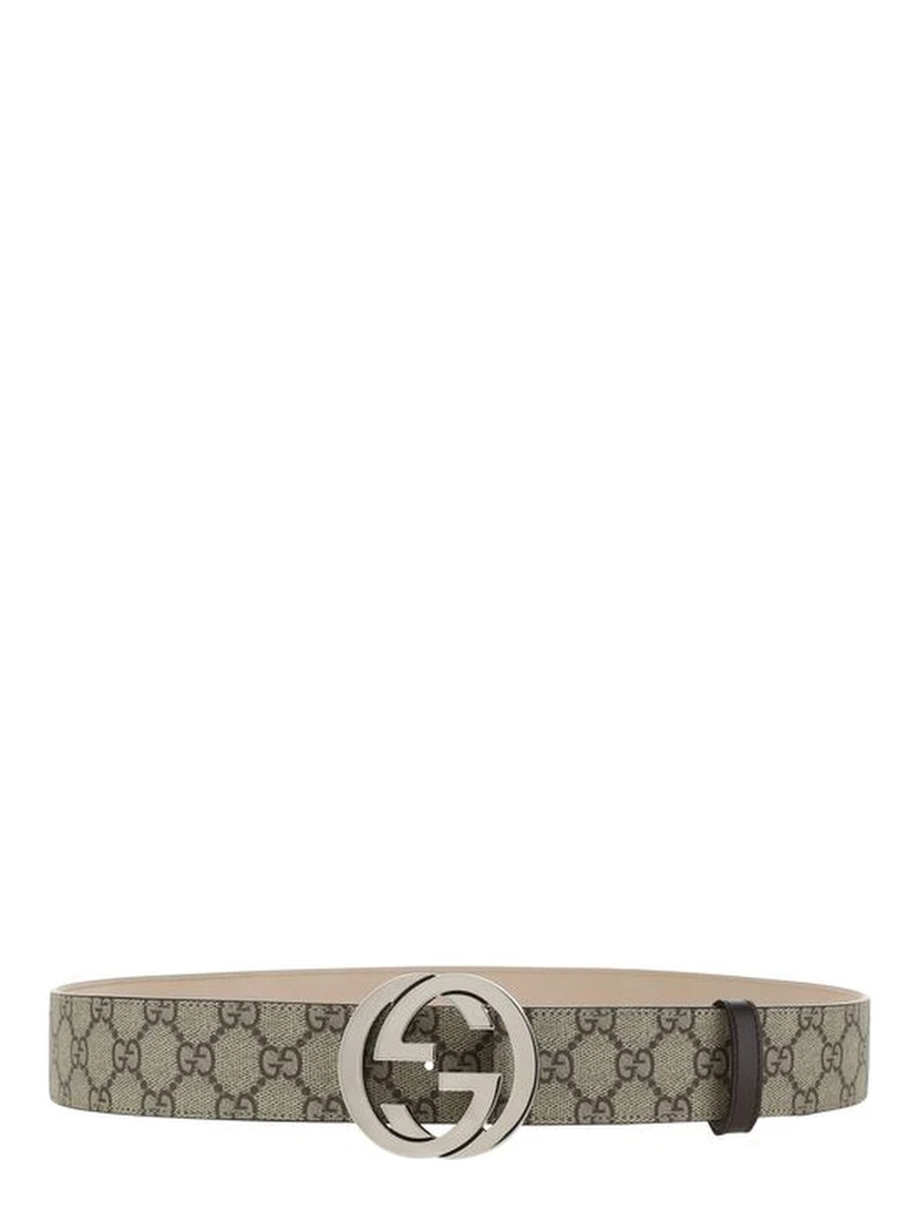 Beige GG Supreme Belt