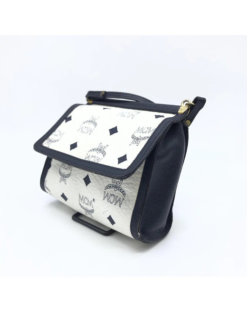 Mini Crossbody Bag White Visetos