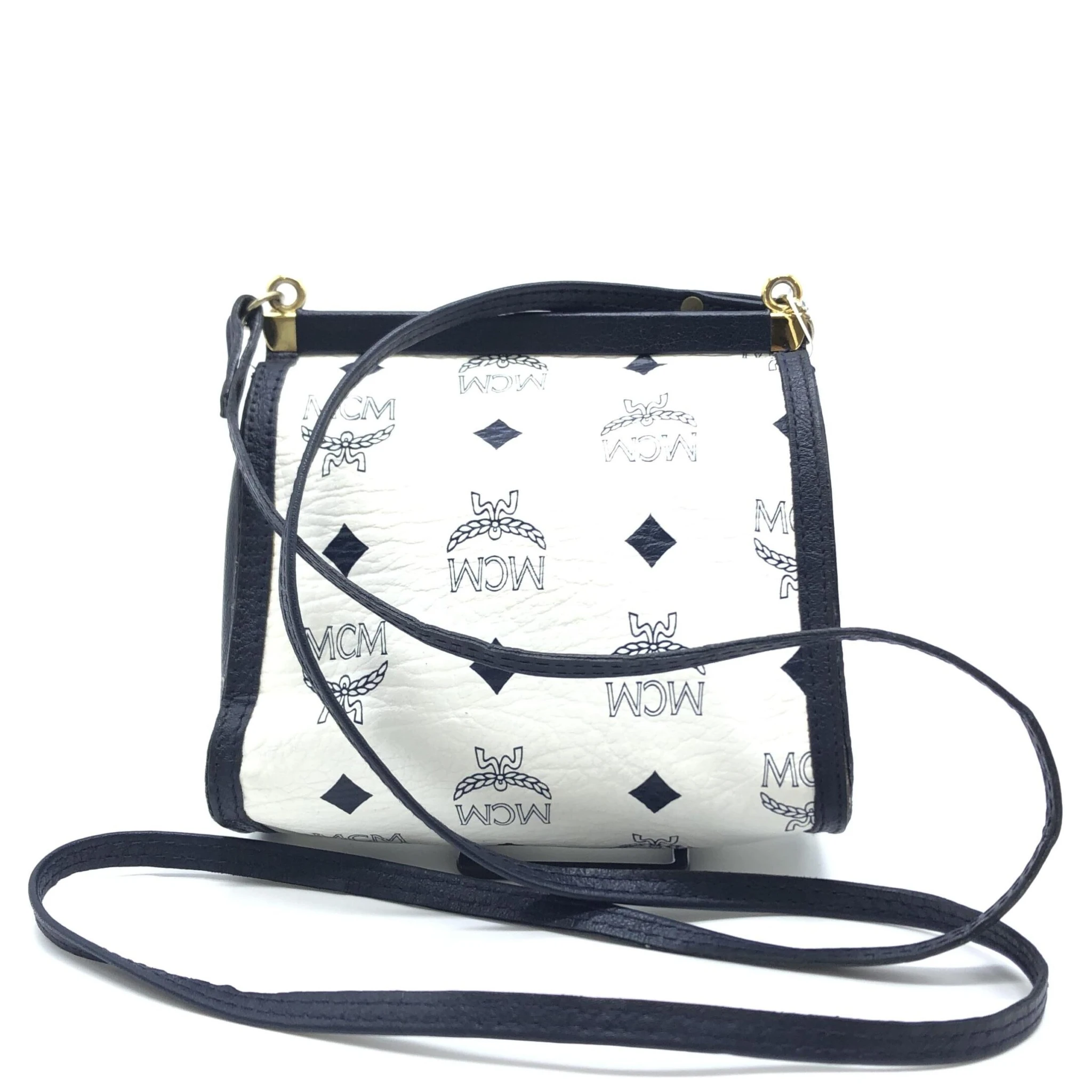 Mini Crossbody Bag White Visetos