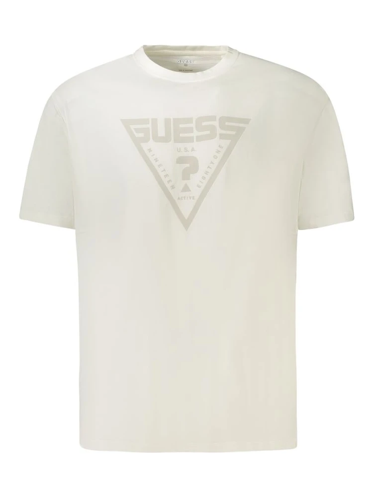 White Cotton Men T-Shirt