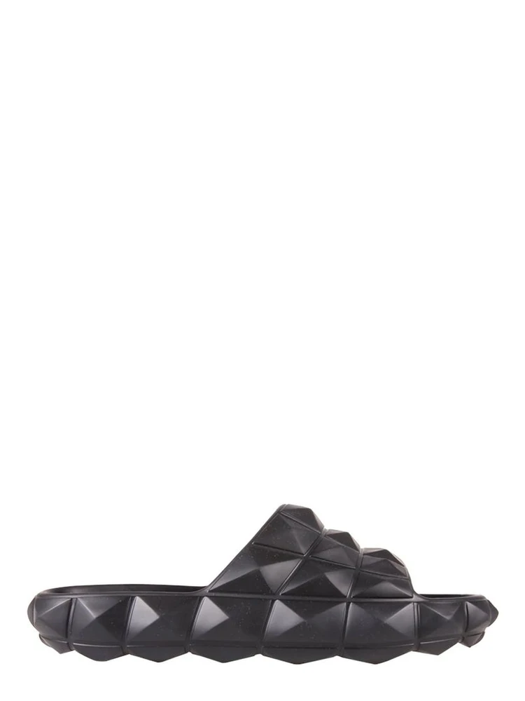 Black Rubber Slippers