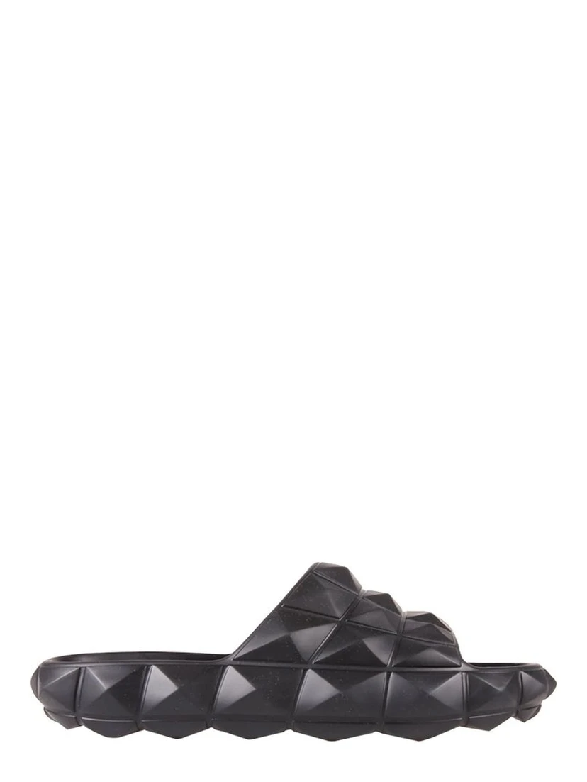 Black Rubber Slippers