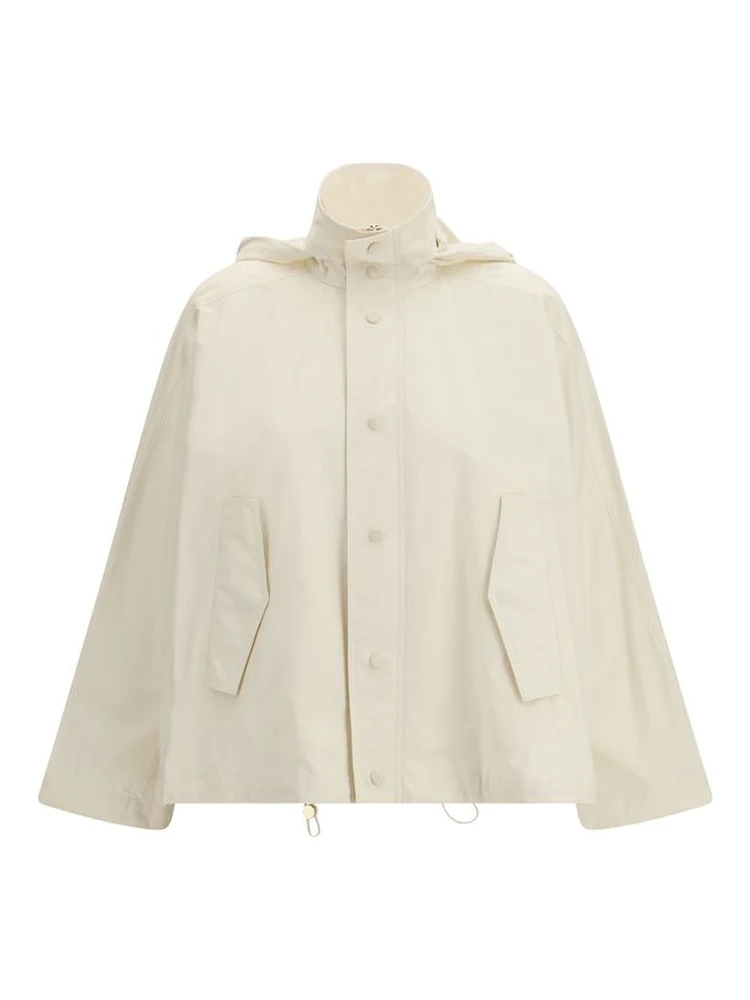 Beige Cotton Rain Coat