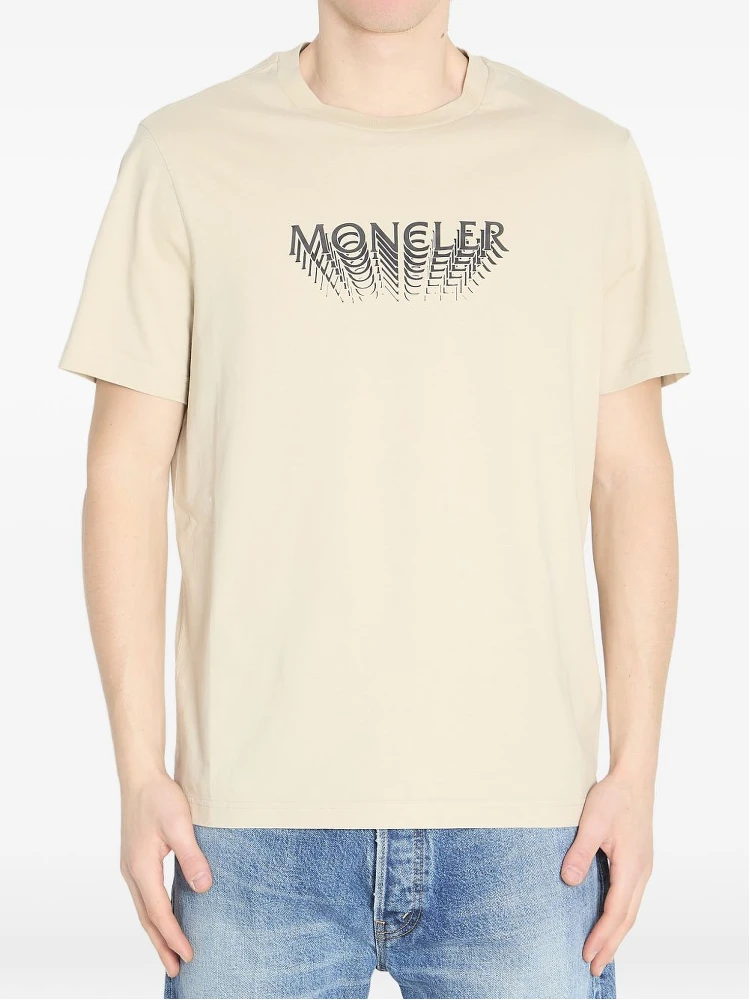 Moncler T-shirts and Polos Grey