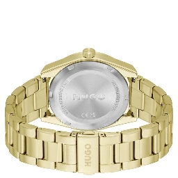 Gold Stainless Steel Dress Watch