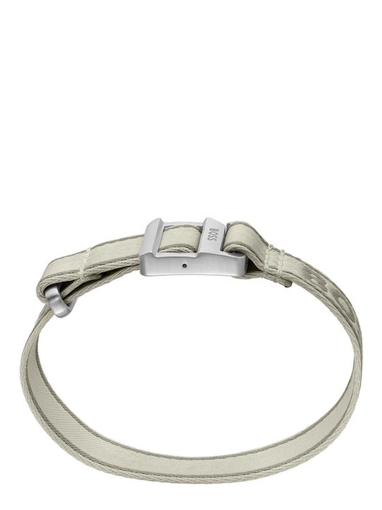 Beige Fabric Bracelet