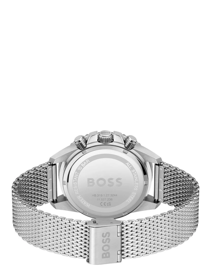Gray Stainless Steel Dress Watch