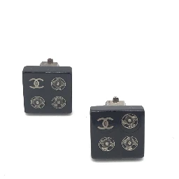 Coco Mark Square Clip-On Earrings