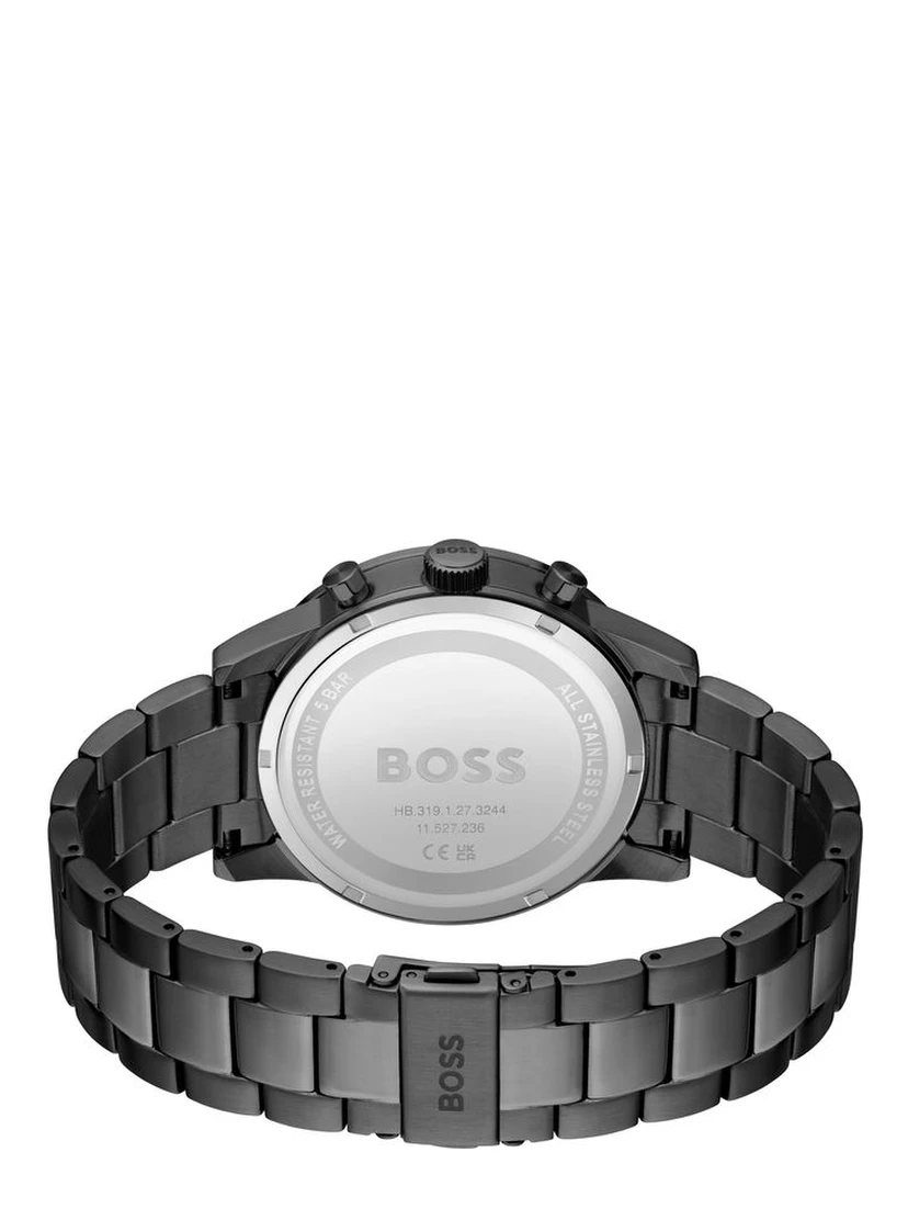 Gray Stainless Steel Dress Watch