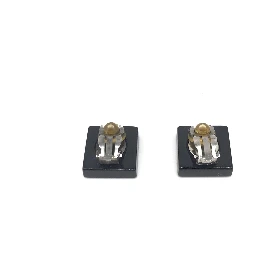Coco Mark Square Clip-On Earrings