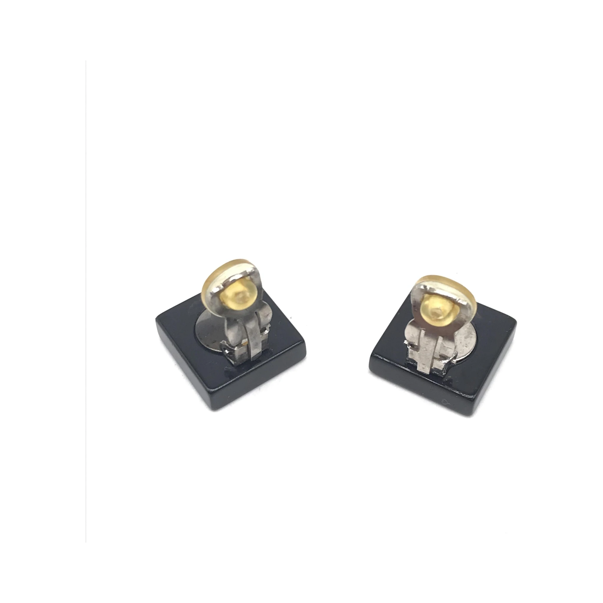 Coco Mark Square Clip-On Earrings