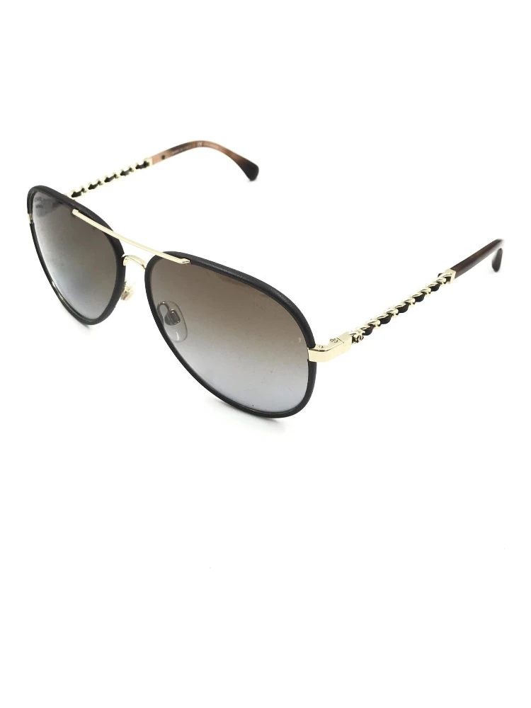 Gold And Black Polarized Aviator Sunglasses alternative