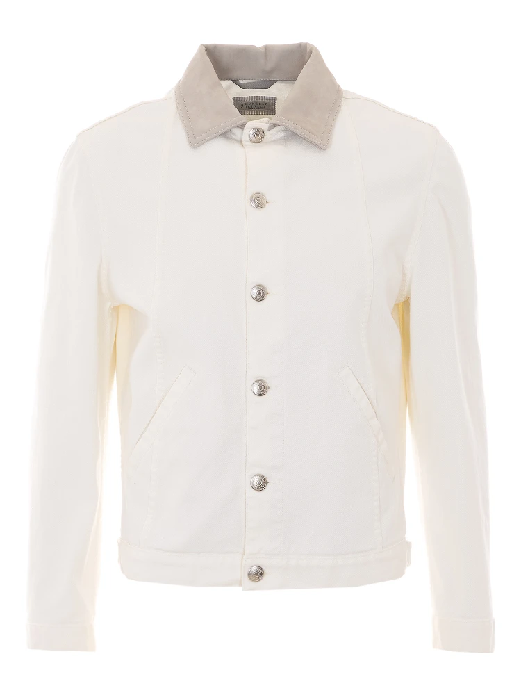 White denim jacket