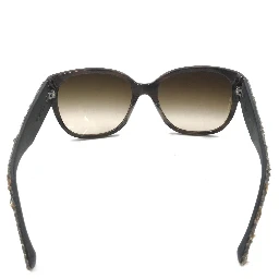 Brown Frame With Tweed Accents Sunglasses