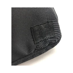 Black Waist Pouch With Zippered Compartments