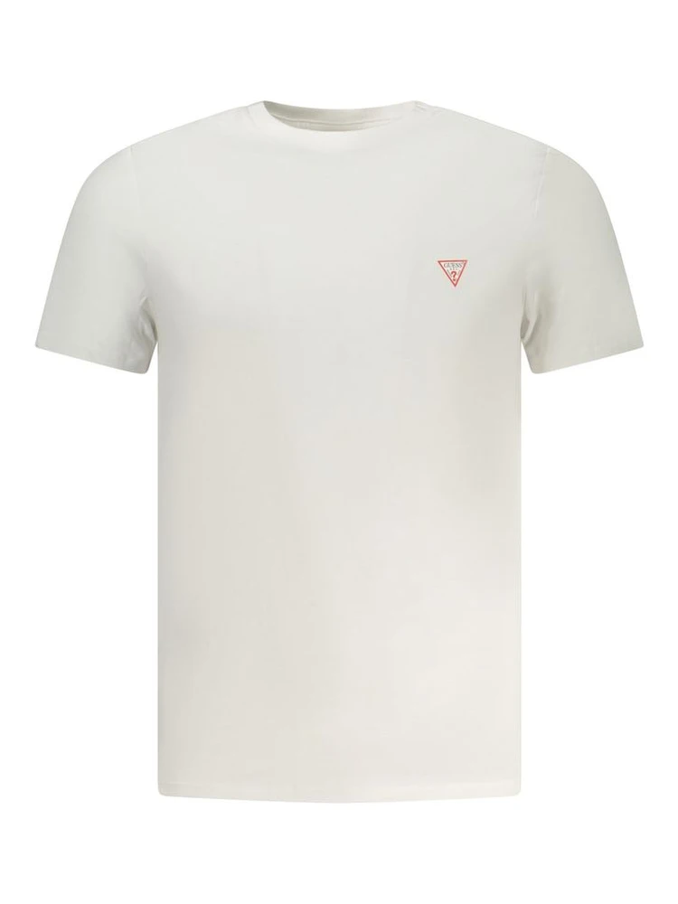 White Cotton Men T-Shirt