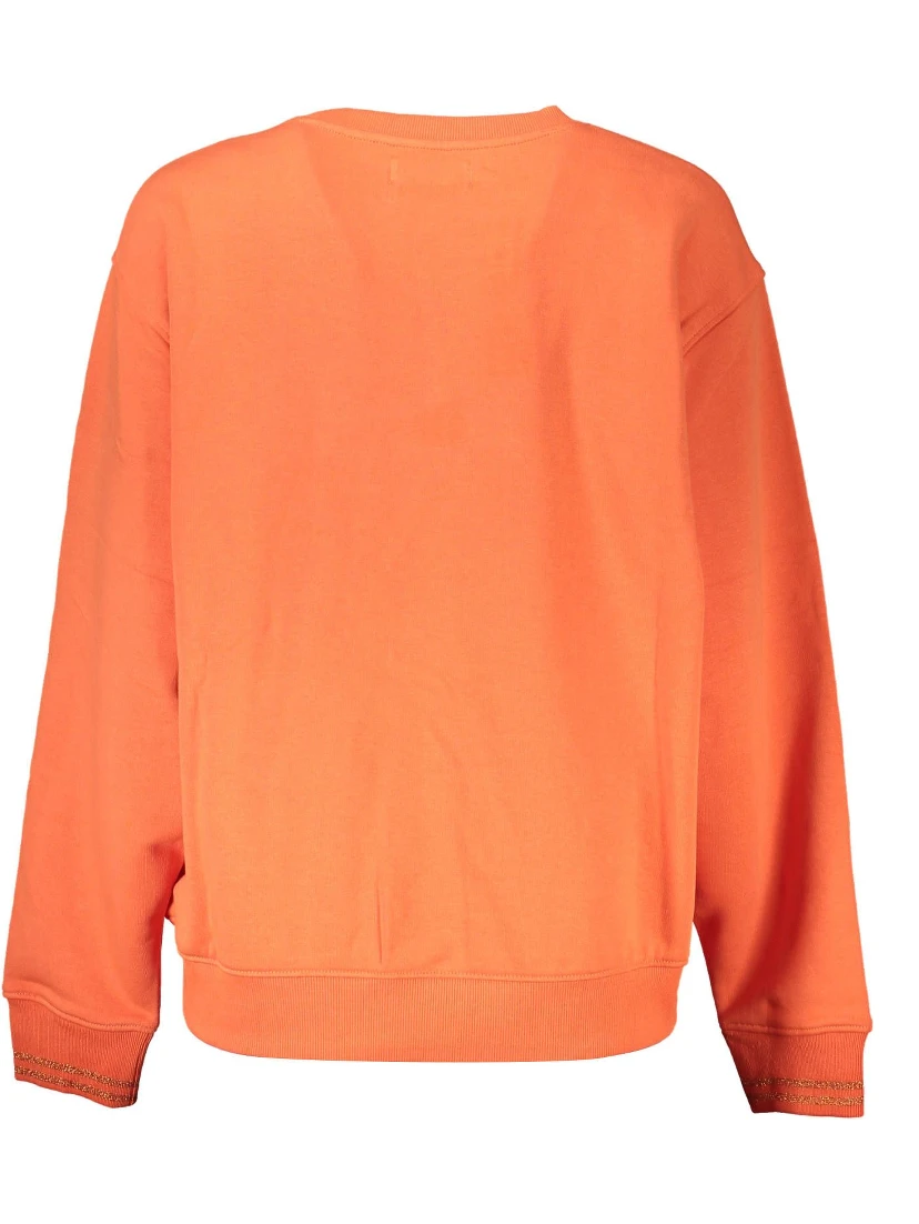 Orange Cotton Sweatshirt