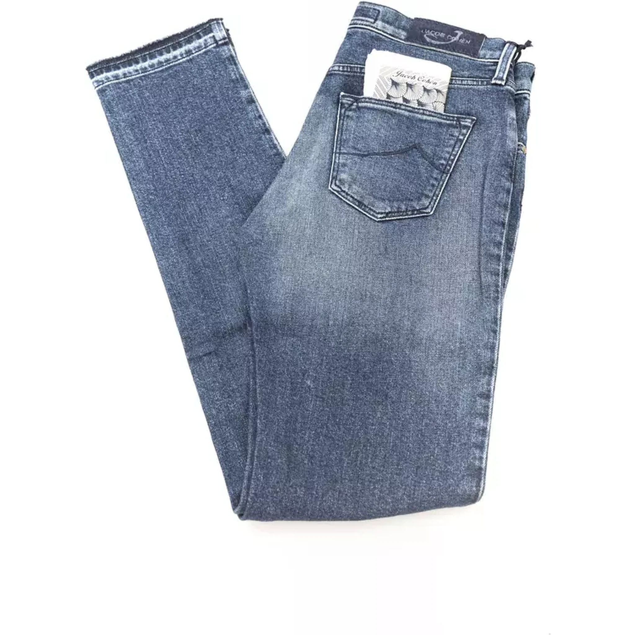 Blue Cotton Slim Fit Jeans