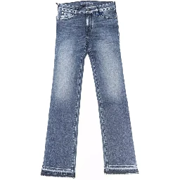 Blue Cotton Slim Fit Jeans