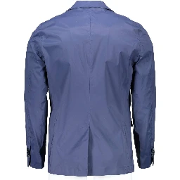 Blue Nylon Jackets And Coat
