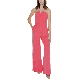 Orange Polyester Jumpsuit