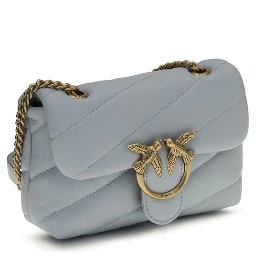 Light Blue Calf Leather Bos Taurus Shoulder Bag