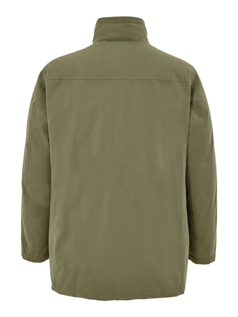 Green Polyester Coat