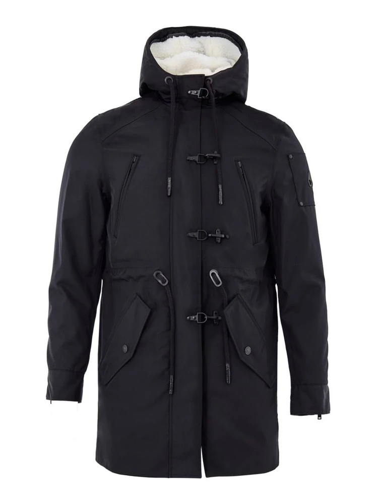 Blue Nylon Parka