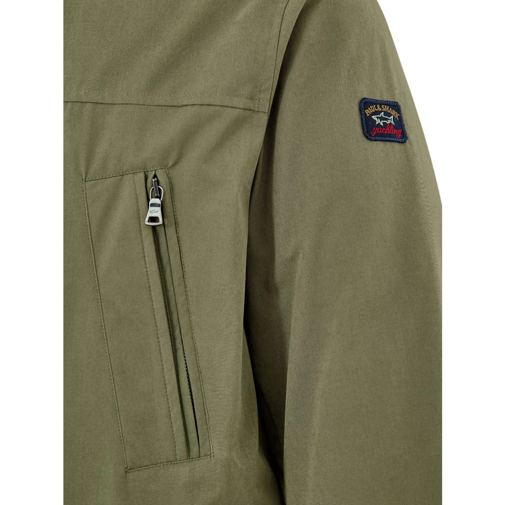 Green Polyester Coat