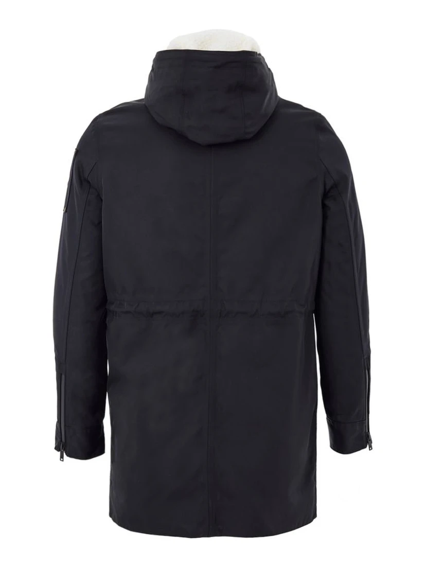 Blue Nylon Parka