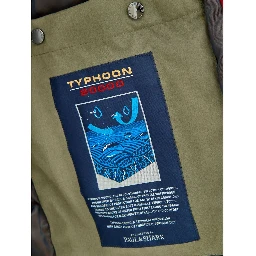 Green Polyester Coat